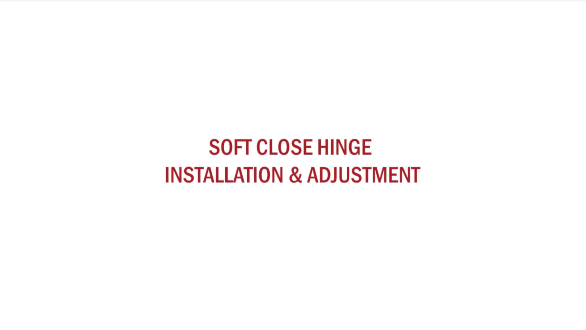 SoftCloseHingeYouTube